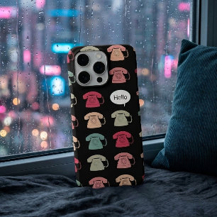 Retro 80s Pop Art Rotary Phone Hello iPhone 17 Pro Max Case