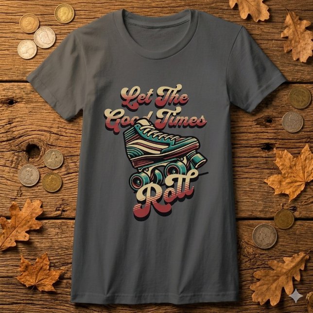 Retro 80s Rollerskate T-Shirt (Creator Uploaded)