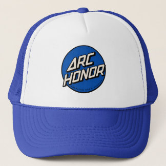 Retro 80's Skate Shop Blue Logo Foamy Trucker Hat