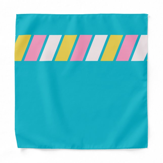Retro 80s Stripes Bandana (Front)