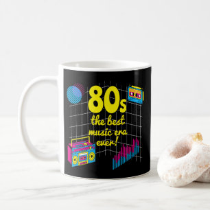 Retro 80s: the best music era ever! coffee mug