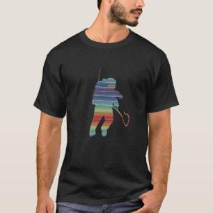 Retro 80s Vaporwave Tropical Colorful Astronaut T-Shirt