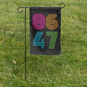 Retro 8647 Subtle Anti Trump Garden Flag