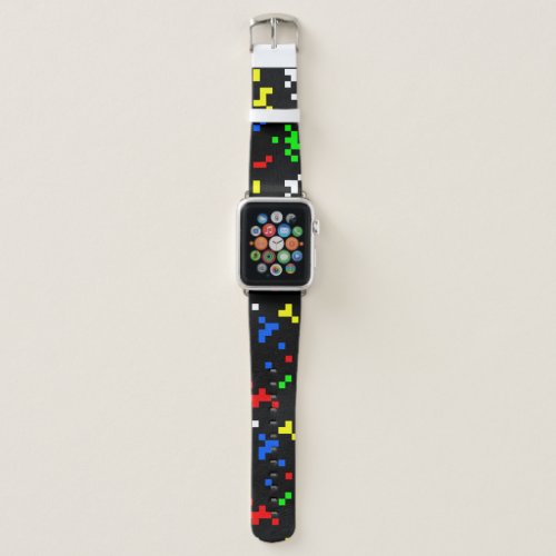 Retro 8 Bit Video Game Graphics Pattern Apple Watch Band