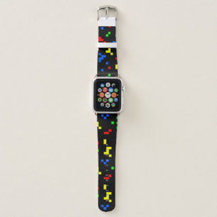 Retro 8 Bit Video Game Graphics Pattern Apple Watch Band