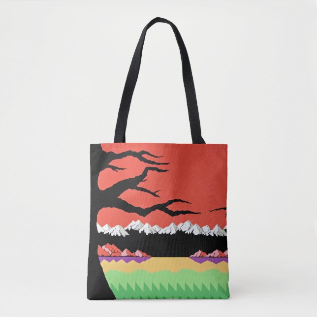 Retro 8-Bit Video Game Inspired Tote Bag (Front)