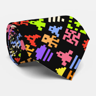 Retro 8bit Pixel Arcade Gamer Tie