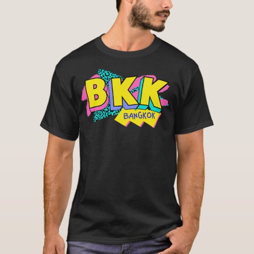 Retro 90s Bangkok BKK Rad Memphis Style 90s Vibes T_Shirt