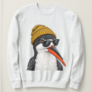 Retro 90s Black Skimmer Vintage Coastal Bird watch Sweatshirt