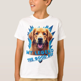 Retro 90s Golden Retriever Mascot Custom Gifts T-Shirt
