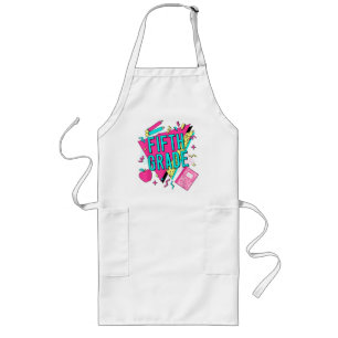 Retro 90s Grade Teacher Back to School Long Apron