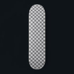 Retro 90s Gray Checkered Pattern Checkerboard Skateboard<br><div class="desc">Gray Checkered Pattern Retro 90s Checkerboard Skateboard</div>