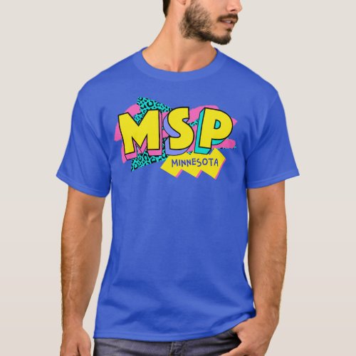 Retro 90s Minneapolis Saint Paul MSP Rad Memphis S T_Shirt