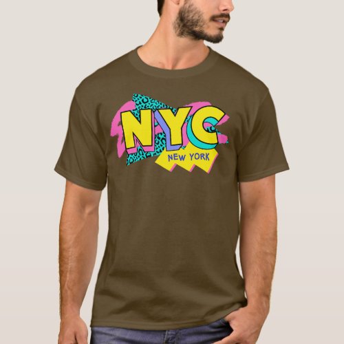 Retro 90s New York City NYC Rad Memphis Style 90s  T_Shirt