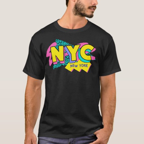 Retro 90s New York City NYC Rad Memphis Style 90s  T_Shirt