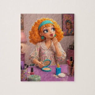 Retro 90s Nostalgia: 3D Cartoon Character Rosy App Jigsaw Puzzle