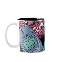 Retro 90s Nostalgia Doodle Pattern Toy and Tech 