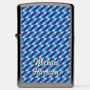 Retro 90s Nostalgia Zig Zag Geometric Abstract Zippo Lighter