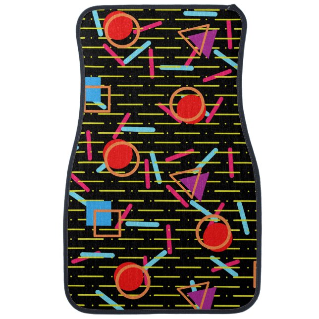 Retro 90s Nostalgic Floor Car Mats (Front)