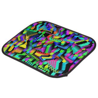 RETRO 90S PATTERN CAR FLOOR MAT