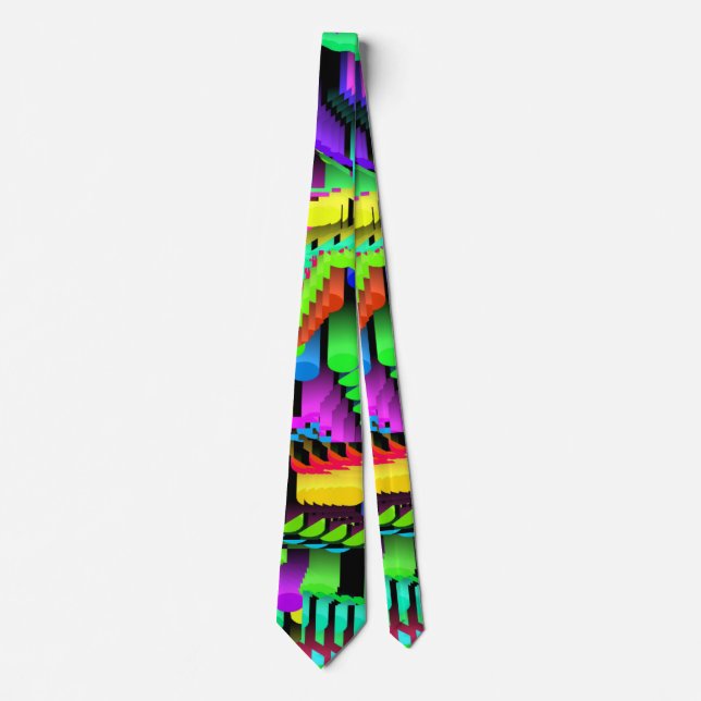 RETRO 90S PATTERN NECK TIE (Front)