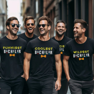 Retro 90s Personality Type Bachelor Party T-Shirt
