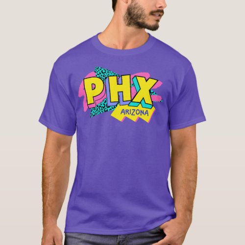 Retro 90s Phoenix PHX Rad Memphis Style 90s Vibes T_Shirt