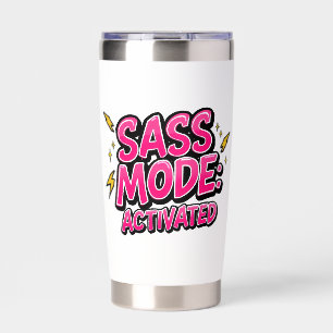 Retro 90s "Sass Mode Activated" Insulated Tumbler