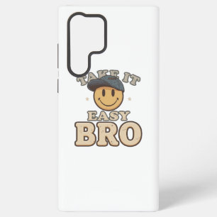Retro 90s Smiley with a Hat Samsung Galaxy S22 Ultra Case