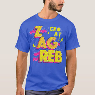Retro 90s Zagreb Croatia T-Shirt