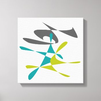 Retro Abstract 3 Canvas Print by JoLinus at Zazzle