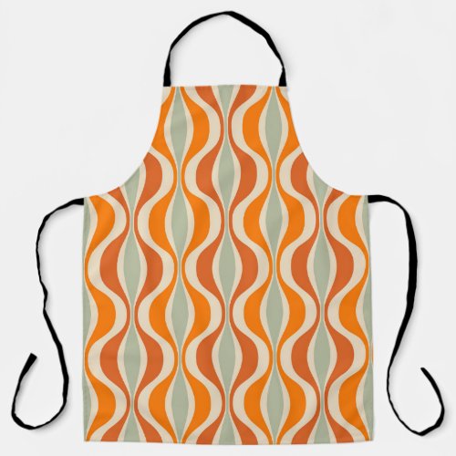 Retro Abstract 50s_60s Seamless Style Apron