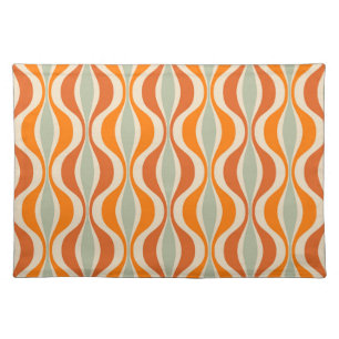 Retro Abstract: 50s-60s Seamless Style Cloth Placemat