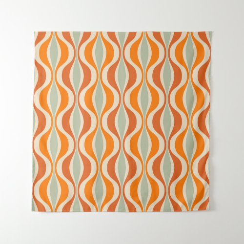 Retro Abstract 50s_60s Seamless Style Tapestry