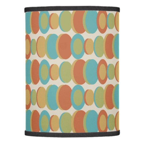 Retro Abstract Art Circles Multicolored Lamp Shade