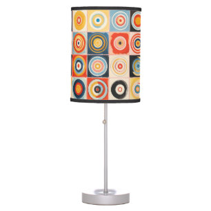Retro Abstract Art in the style of Hilma af Klint Table Lamp