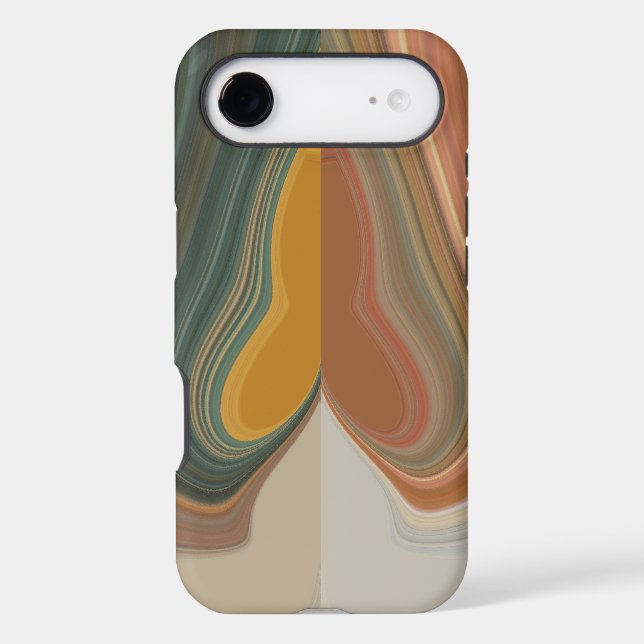 Retro Abstract Art Print Case-Mate iPhone Case (Back)
