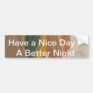 Retro Abstract Art Print Customize Product Bumper Sticker