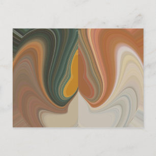 Retro Abstract Art Print Customize Product Postcard