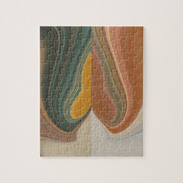 Retro Abstract Art Print Jigsaw Puzzle (Vertical)