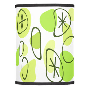 Retro Abstract Art Rocks Chartreuse Lamp Shade