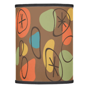 Retro Abstract Art Rocks Multicolored Dark Lamp Shade