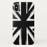 Retro Abstract Black Union Jack Design Iphone X Case at Zazzle