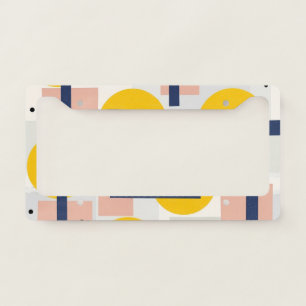 Retro Abstract Brushstroke (12) License Plate Frame