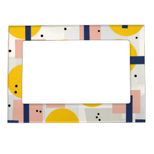 Retro Abstract Brushstroke (12) Magnetic Frame