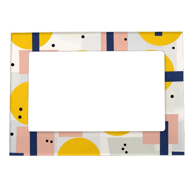 Retro Abstract Brushstroke (12) Magnetic Frame (Front)