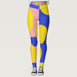 Retro Abstract Brushstroke (13) Leggings