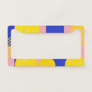 Retro Abstract Brushstroke (13) License Plate Frame