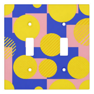 Retro Abstract Brushstroke (13) Light Switch Cover