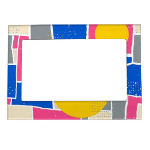 Retro Abstract Brushstroke (15) Magnetic Frame